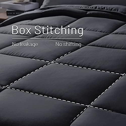 NEXHOME PRO Cooling Lightweight Comforter Super King, Organic Natural Viscose from Bamboo Duvet Insert?Down Alternative Summer Bedding Blanket for Hot Sleepers,8 Corner Tabs(98"x 120")