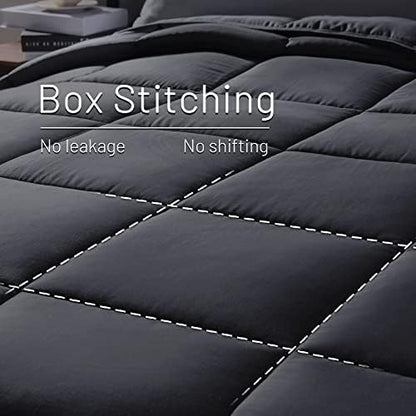 NEXHOME PRO Cooling Lightweight Comforter Super King, Organic Natural Viscose from Bamboo Duvet Insert?Down Alternative Summer Bedding Blanket for Hot Sleepers,8 Corner Tabs(98"x 120")