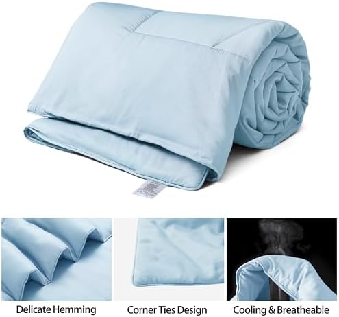Bamboo Viscose Summer Comforter/Blanket Queen Size, 90 x 90 Inches