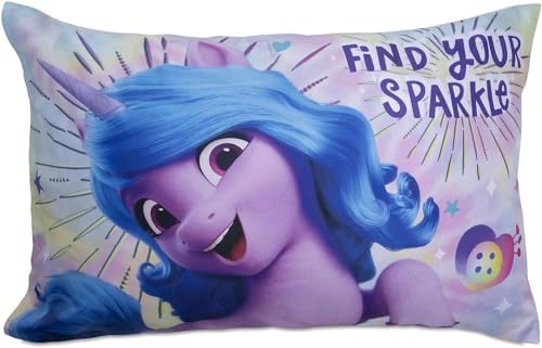 My Little Pony Sheet Set - My Little Pony Bedding Bundle for Toddler Beds Includes 1 Flat Sheet, 1 Fitted Sheet, 1 Pillow Cases, 1 Quilted Bedspread, More | MLP Bedding