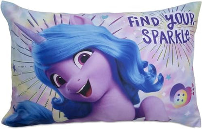 My Little Pony Sheet Set - My Little Pony Bedding Bundle for Toddler Beds Includes 1 Flat Sheet, 1 Fitted Sheet, 1 Pillow Cases, 1 Quilted Bedspread, More | MLP Bedding