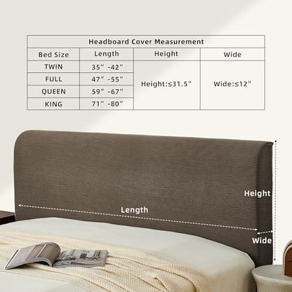 Bed Headboard Cover Full, Stretch Head Board Slipcover Washable