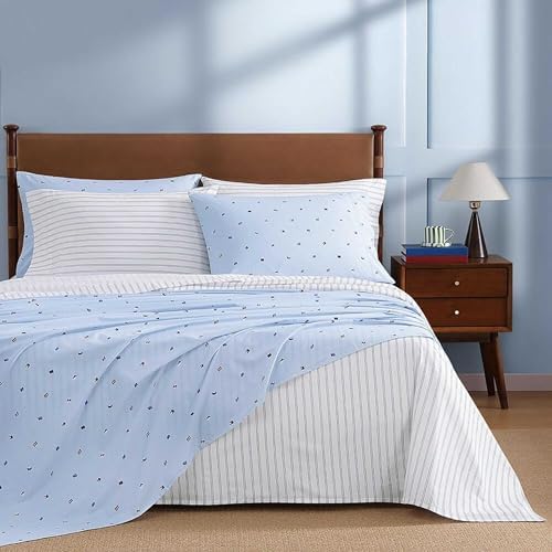 Tommy Hilfiger - Queen Size Sheet Set with Fitted Sheet & Pillowcases