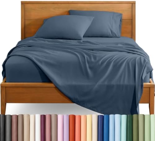 Bare Home Sheet Set - 1800 Ultra-Soft (Split Head Flex King, Bering Sea)