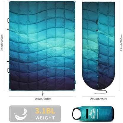 Camping Blanket Puffy Camp Blanket Large Outdoor Blanket