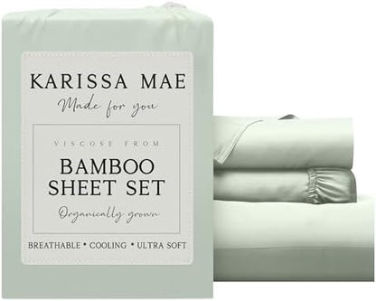KARISSA MAE Luxury Bamboo Viscose Twin Size Sheet Set