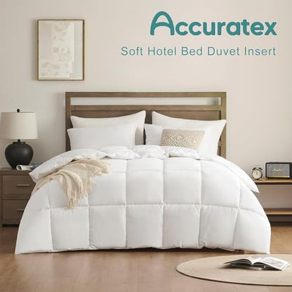 ACCURATEX Super King Duvet Insert Comforter 120x120,Cotton Shell