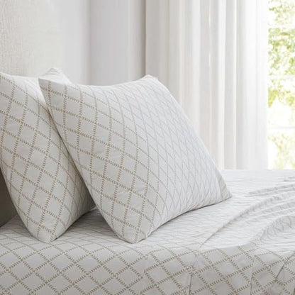 Martha Stewart - King Size Sheet Set with Fitted Sheet & Pillowcases