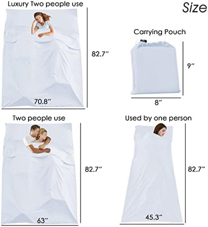 Sleeping Bag Liner, Camping Travel Home Bed Sheet Compact Sacks