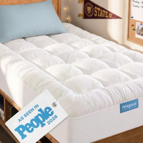 Niagara Sleep Solution Twin XL Ultra Soft Mattress Topper—Back Pain Relief