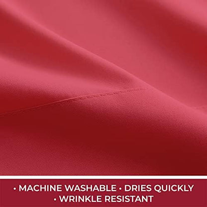 Mellanni Iconic 4-Piece, Ultra Soft Sheet Set (RV/Short Queen, Brick Red)