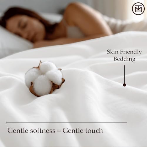 Threadmill 600 Thread Count Cotton King Sheet Set, Sateen, White, 4-Piece