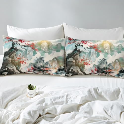 Feelyou Japanese Style Duvet Cover Twin Size Boys Girls Teens