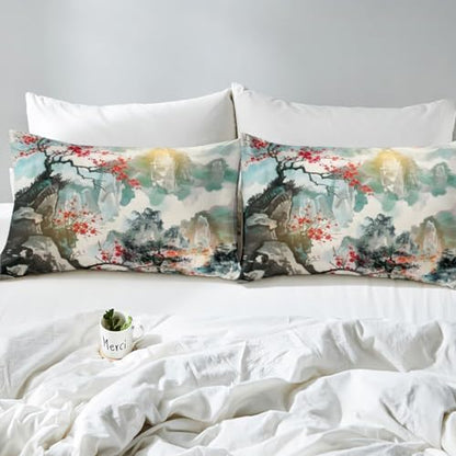 Feelyou Japanese Style Duvet Cover Twin Size Boys Girls Teens