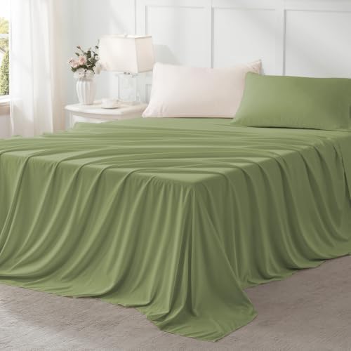 Anluoer Twin Comforter Set, 5 Piece Bed in a Bag Twin Bedding Sets