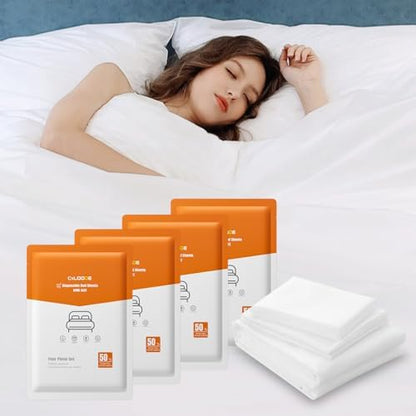 4 Pack Disposable Bed Sheet King Size Disposable Fitted Sheet