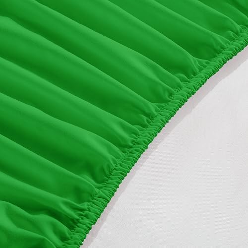 Elegant Comfort 1500 Premium Hotel Quality 18-24 Inches Deep - Extra Deep Pocket Single Fitted Sheet for High Mattress, Luxury and Softest, Smart Pocket - Wrinkle Free, Queen, Emerald Green