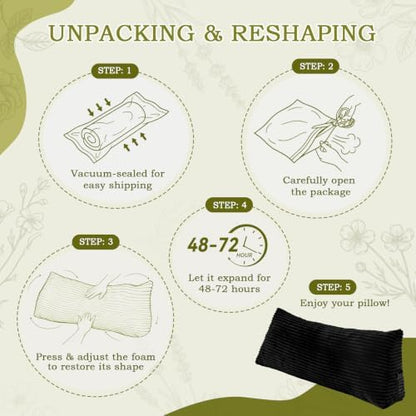 Headboard Pillow King, Headboard Wedge Pillow, Black