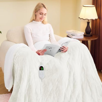 greenoak Heated Blanket Electric Twin Heating 62"X84",Gifts for Women