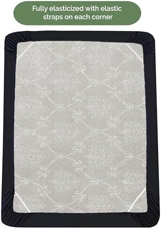 Elegant Comfort 1500 Premium Hotel Quality 18-24 Inches Deep - Extra Deep Pocket Single Fitted Sheet for High Mattress, Luxury and Softest, Smart Pocket - Wrinkle Free, King, Black