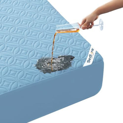 BEDLORE Waterproof Mattress Protector, California King Size Mattress Pad