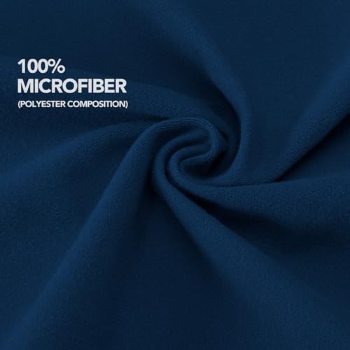 PureFit Stretchy Box Spring Cover Full - Elastic Fitted Box Spring Wrap Around 4 Sides, Wrinkle & Fading Resistant Fits Full Size Beds, Navy
