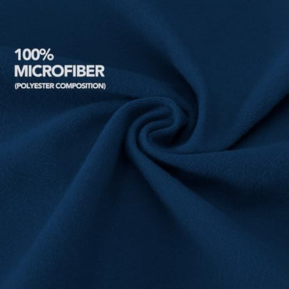 PureFit Stretchy Box Spring Cover King - Elastic Fitted Box Spring Wrap Around 4 Sides, Wrinkle & Fading Resistant Fits King and C-King Size Beds, Navy