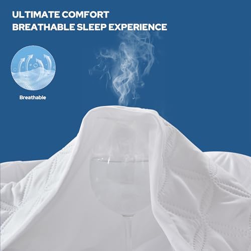 BEDLORE Waterproof California King Mattress Protector, Deep Pocket Fit