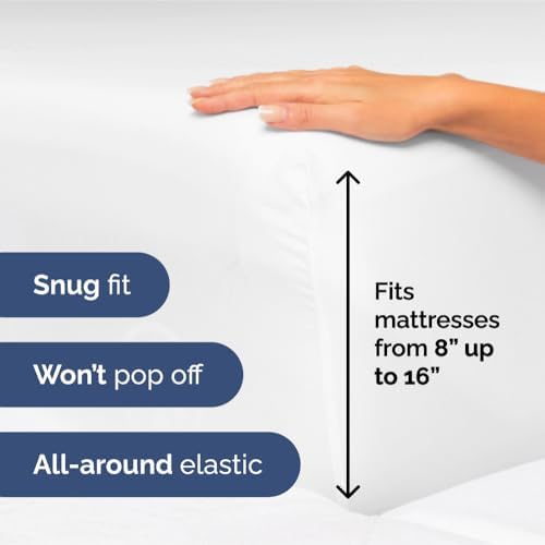 Full Size 4 Piece Sheet Set - Ultra Soft & Cooling Sheets - Bright White