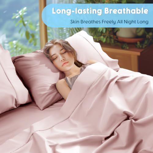 SONORO KATE 1000 Series 100% Egyptian Cotton Queen Sheet Set,4 Pieces
