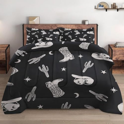 Pamnest Twin Comforter Set, 2 Pieces Western Cactus Bedding, All Season