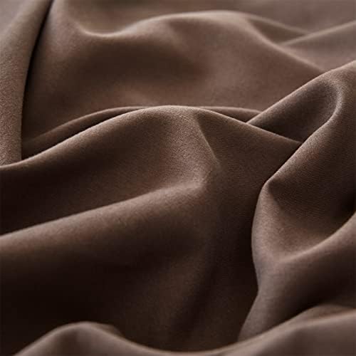 Wellboo Brown Comforter Sets King Solid Mocha Coffee Bedding Comforters Cotton Women Men Plain Chocolate Color Quilts Adults Teens Dark Brownness Modern Chestnut Blankets Farmhouse Deep Color Bedding