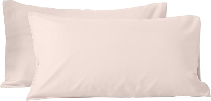 Evolive Ultra Soft Brushed Microfiber Standard Size 20"x30" Pillowcases Pair Set of 2 with Envelope Closure (20"x30" Standard, Ivory)