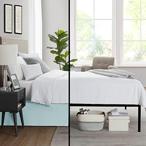 Nestl Light Baby Blue Twin XL Bed Skirt - Twin XL Size Bed Skirt 14 Inch Drop - Brushed Microfiber Bed Skirts - Hotel Quality Pleated Bed Skirt - Shrinkage & Fade Resistant