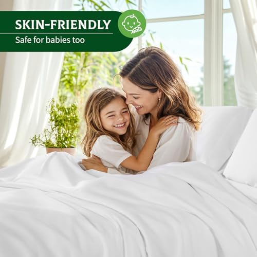 SONORO KATE 100% Viscose Derived from Bamboo_Sheets, Extra Deep Pocket,4PC