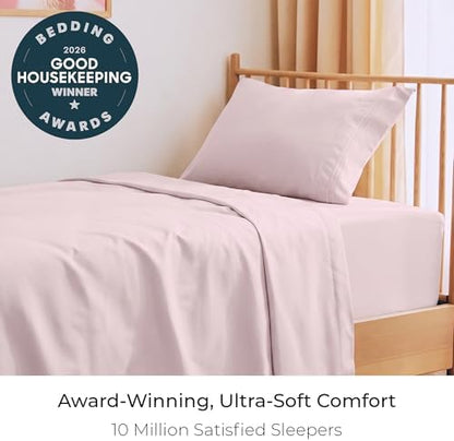 Mellanni Iconic 3-Piece, Ultra Soft Sheet Set (Twin, Blush Pink)