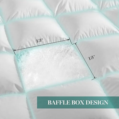 Martha Stewart White Goose King Size Feathers Down Fiber Comforter, 100% Cotton Duvet Insert King, Hotel Luxury Hypoallergenic Comforter 68oz All Season Medium Warmth 106 x 90 Inch (Pack of 3)