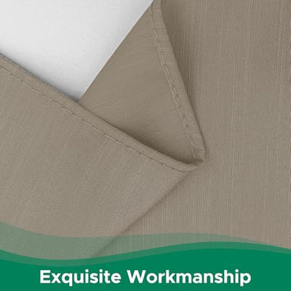Wrap Around Bed Skirt Full Size Beds 18" Drop-Elastic Dust Ruffle Taupe