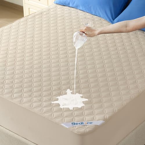 BEDLORE Waterproof Full Size Mattress Protector, Deep Pocket Fit, Washable
