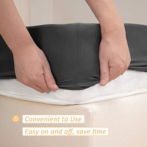 Mrs Awesome Stretch Jersey Box Spring Cover Twin/Twin XL, Dark Gray