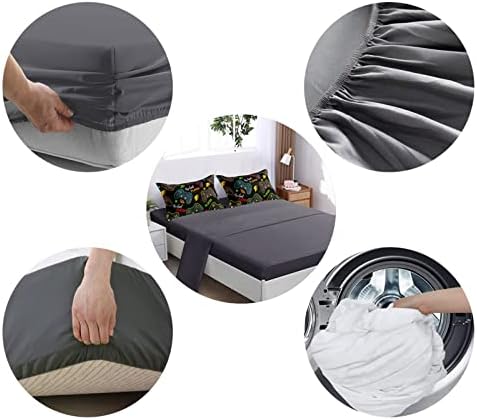 BDUCOK 5 pieces Gamer Comforter Set for Boys Gaming bedding set Twin Size,Video Game Controller Comforter for Boys Kids Adult 3D Gamepad Microfiber Bed in A Bag Sets3011,Twin