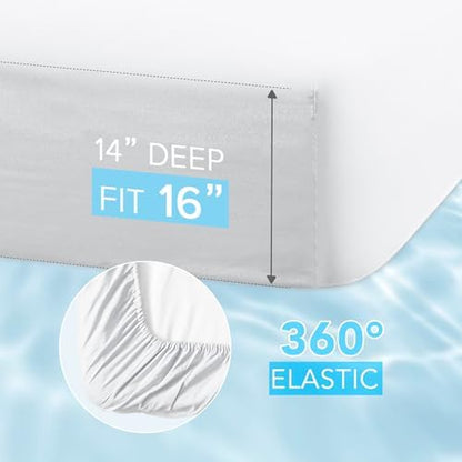 Comfort Spaces Coolmax Moisture Wicking Cooling Sheet Set, Queen 4 Piece