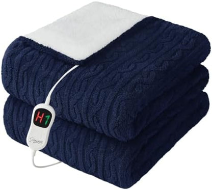 Homemate Heated Electric Blanket Twin 62"x84" Heating Throw Blanket