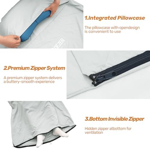 Ultralight Sleeping Bag Liner, Travel Sheet Adult Sleep Sack