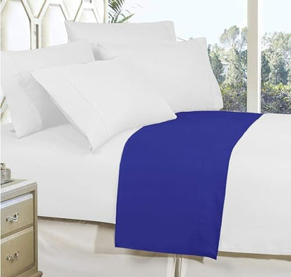 Elegant Comfort Premium Hotel Quality 1-Piece Flat Sheet, Luxury and Softest 1500 Premium Hotel Quality Microfiber Bedding Flat Sheet, Wrinkle-Free, Stain-Resistant, Full, Royal Blue