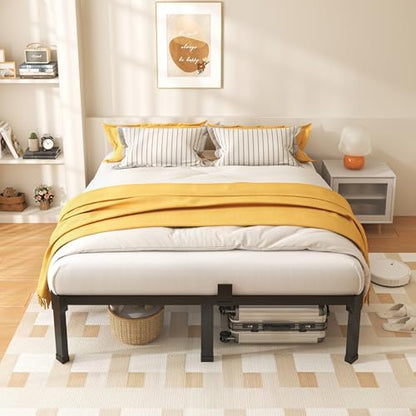 ROIL 14 Inch Full Bed Frame Heavy Duty Support with 4 Mattress Baffles