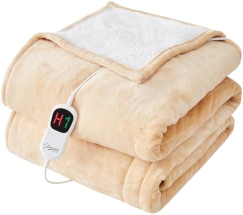 Homemate Heated Electric Blanket Twin 62"x84" Heating Throw Blanket
