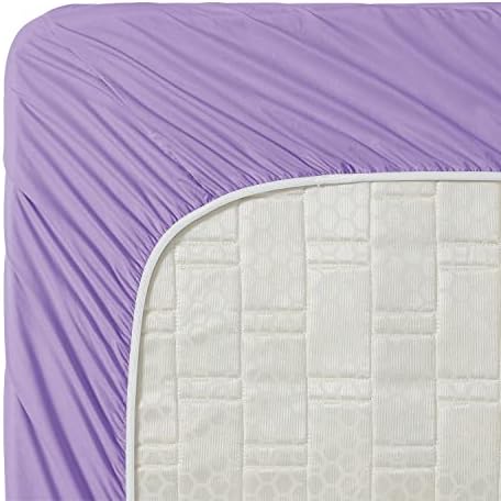 Clara Clark Bed Sheets, Premier 1800 Series 4 Piece Bed Sheet Set, Deep Pocket, Wrinkle, Fade, Stain Resistant, Luxury Soft Bedding Sheets & Pillowcases, Twin-XL, Lavender