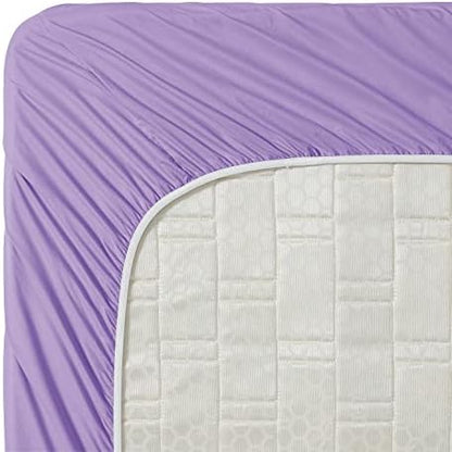 Clara Clark Bed Sheets, Premier 1800 Series 4 Piece Bed Sheet Set, Deep Pocket, Wrinkle, Fade, Stain Resistant, Luxury Soft Bedding Sheets & Pillowcases, Twin-XL, Lavender