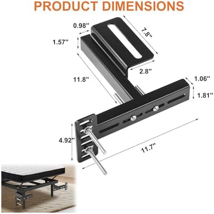 Colinktool Universal Adjustable Headboard Bracket Kit for Metal Bed Frame